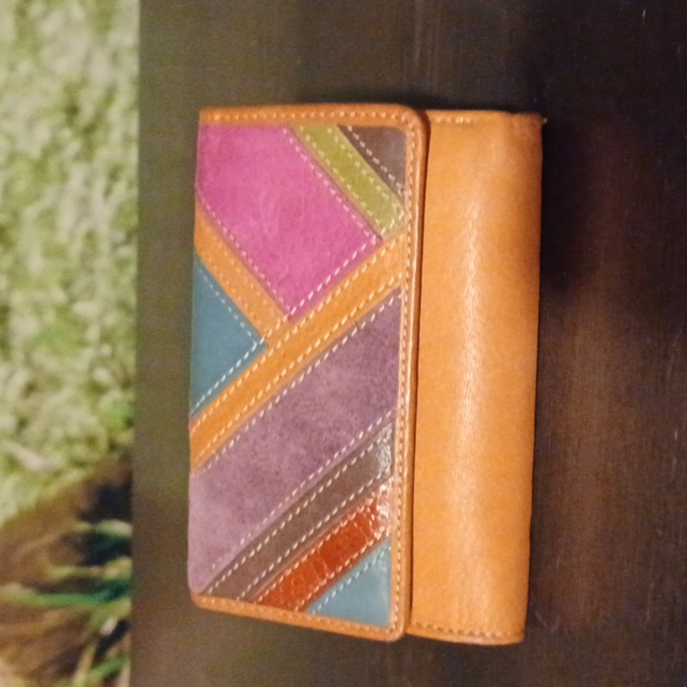 Fossil Suede and Leather Wallet